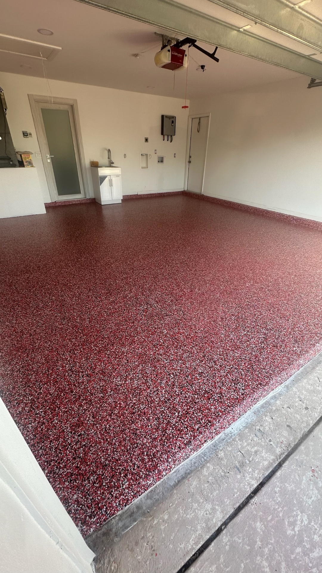 Custom flake blend — epoxy finish