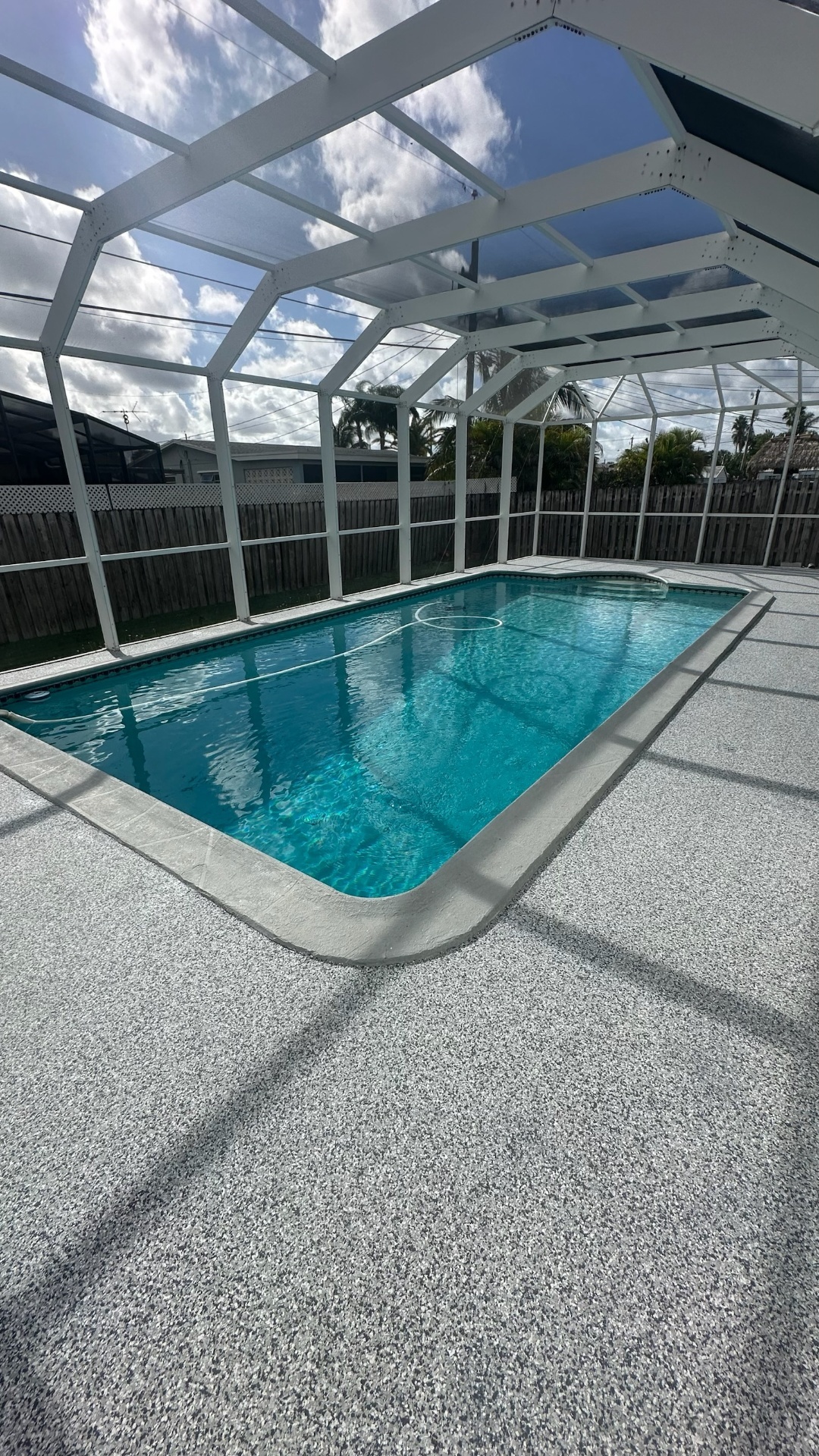 Silver flake — pool deck coating